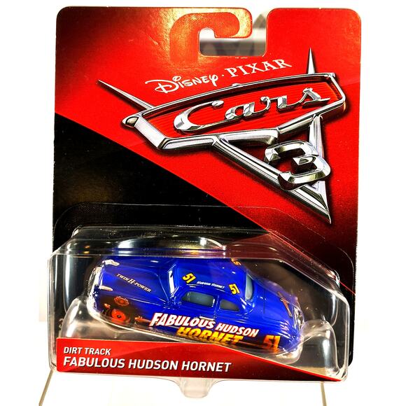 Mattel 2016 Disney Pixar Cars 3 Dirt Track FABULOUS HUDSON HORNET, New! - Picture 1 of 4